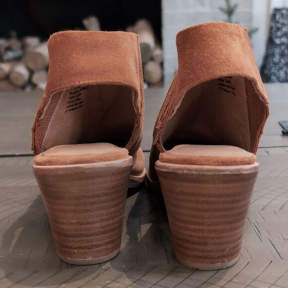 Gentle Souls Blaise Suede Slingback Booties Sz 7.5 - Picture 5 of 10